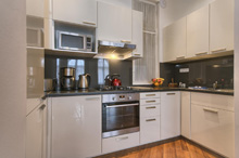Kitchen in a a one bedroom apartment type 3 in Residence Masna