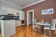 Kitchen in a one bedroom apartment type 4 in Residence Masna