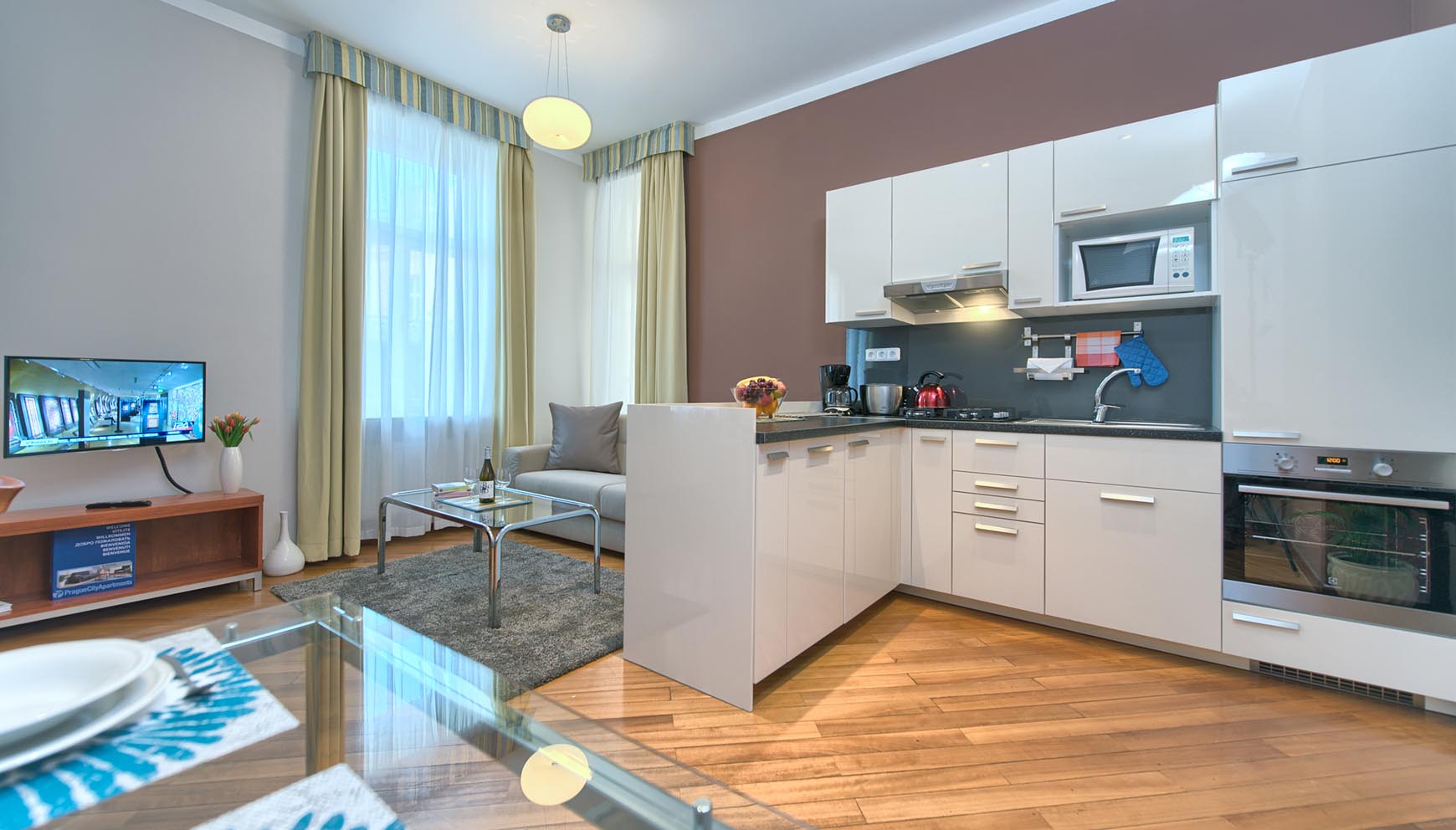 Residence Masna studio apartment type 1 kitchen